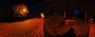 ul. Na Śnieżkę - Droga do Światyni Wang nocą - widok 360