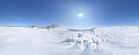 Droga na Śnieżkę - Równia pod Śnieżką - zima - widok 360
